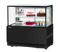 Turbo Air TBP48-46NN-B 47-1/4" Refrigerated Straight Glass Full-Service Bakery Display Case, 2 Levels, Black Exterior, 115v - Donut-Supplies.Com