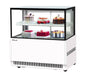 Turbo Air TBP48-46NN-W 47-1/4" Refrigerated Straight Glass Full-Service Bakery Display Case, 2 Levels, White Exterior, 115v - Donut-Supplies.Com