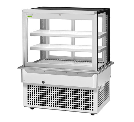 Turbo Air TBP48-54FDN 50" Refrigerated Bakery Display Case w/ Straight Glass - (3) Levels, 115v, Stainless Steel - Donut-Supplies.Com