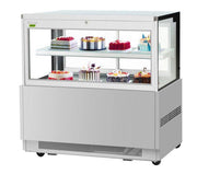 Turbo Air TBP60-54FN-S 59" Refrigerated Bakery Display Case w/ Straight Glass - (3) Levels, 115v, Stainless Steel - Donut-Equipment.com