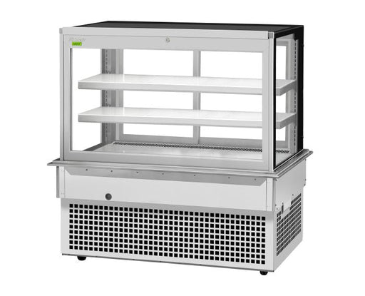 Turbo Air TBP60-54FDN 61-3/4" Refrigerated Bakery Display Case w/ Straight Glass - (3) Levels, 115v, Stainless Steel - Donut-Supplies.Com