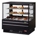 Turbo Air TCGB-48UF-DR-B 48" Straight Glass Full-Service Dry Bakery Display Case, 3 Levels, Black Exterior, 115v - Donut-Supplies.Com