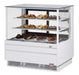 Turbo Air TCGB-48UF-DR-W 48" Straight Glass Full-Service Dry Bakery Display Case, 3 Levels, White Exterior, 115v - Donut-Supplies.Com
