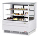 Turbo Air TCGB-48UF-W-N 48-1/2" Refrigerated Straight Glass Full-Service Bakery Display Case, 3 Levels, White Exterior, 115v - Donut-Supplies.Com