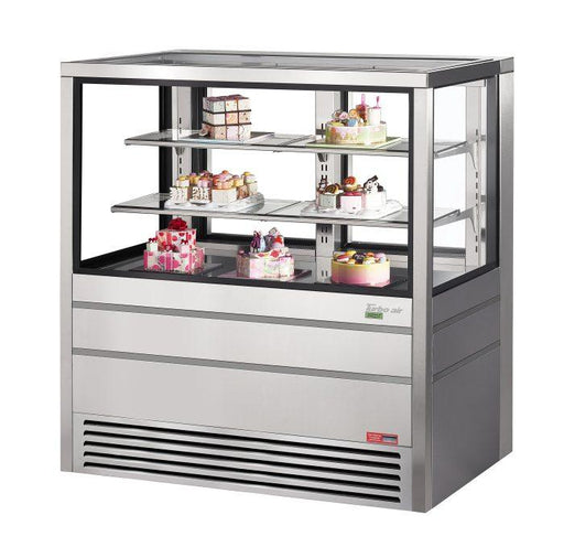 Turbo Air TCGBF-50S-N 49-5/8" Straight Glass Full-Service Freezer Bakery Display Case, 3 Levels, Stainless Steel Exterior, 220v/1ph - Donut-Supplies.Com