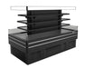 Turbo Air TIOM-36CSCB-N 84" Square Glass Island Open Air Merchandiser, 36 Cu. Ft., Self-Serve, Black, 220v - Donut-Supplies.Com