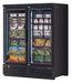 Turbo Air TJMF-55SDB-N 65" Black Super Deluxe Two Section Glass Door Display Freezer – (2) Swing Doors, 115v - Donut-Supplies.Com