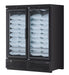 Turbo Air TJMI-55SDB-N 65 1/8" Black Indoor Ice Merchandiser w/ Glass Door – Bottom Mount Compressor, 115v - Donut-Supplies.Com