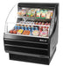 Turbo Air TOM-30LB-N 28" Horizontal Open Air Cooler w/ (2) Levels – Low Profile, Black Exterior, 115v - Donut-Supplies.Com