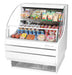 Turbo Air TOM-30LW-N 28" Horizontal Open Air Cooler w/ (2) Levels – Low Profile, White Exterior, 115v - Donut-Supplies.Com