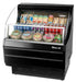 Turbo Air TOM-30SB-N 28" Slim Line Horizontal Open Air Cooler w/ (3) Levels – Black Exterior, 115v - Donut-Supplies.Com