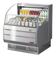 Turbo Air TOM-30SS-N 28 1/8" Horizontal Open Air Cooler w/ (3) Levels, 115 - Donut-Equipment.com