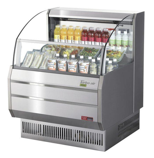 Turbo Air TOM-30SS-N 28 1/8" Horizontal Open Air Cooler w/ (3) Levels, 115 - Donut-Supplies.Com
