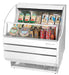 Turbo Air TOM-30SW-N 28" Slim Line Horizontal Open Air Cooler w/ (3) Levels – White Exterior, 115v - Donut-Supplies.Com