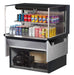 Turbo Air TOM-36L-UF-B-2SI-N 35 7/8" Drop-In Horizontal Open Air Cooler w/ (2) Levels – Black Exterior, 115v - Donut-Supplies.Com