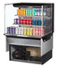 Turbo Air TOM-36L-UF-B-3SI-N 35 7/8" Drop-In Horizontal Open Air Cooler w/ (3) Levels – Black Exterior, 115v - Donut-Supplies.Com