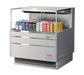 Turbo Air TOM-36L-UF-S-1S-N 35" Stainless Steel Low Profile Horizontal Open Air Cooler w/ (1) Level – Ultra Front Merchandiser, 115v - Donut-Supplies.Com