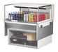 Turbo Air TOM-36L-UF-W-1SI-N 35 7/8" Drop-In Horizontal Open Air Cooler w/ (1) Level – White Exterior, 115v - Donut-Supplies.Com