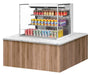 Turbo Air TOM-36L-UF-W-3SI-N 35 7/8" Drop-In Horizontal Open Air Cooler w/ (3) Levels – White Exterior, 115v - Donut-Supplies.Com