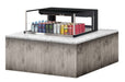Turbo Air TOM-36L-UFD-B-1SI-N 36" Drop-In Horizontal Open Air Cooler w/ (1) Level – Black Exterior, 115v - Donut-Supplies.Com