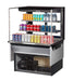 Turbo Air TOM-36L-UFD-B-3SI-N 36" Drop-In Horizontal Open Air Cooler w/ (3) Levels – Black Exterior, 115v - Donut-Supplies.Com