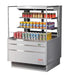 Turbo Air TOM-36L-UFD-S-3S-N 34 3/4" Stainless Steel Low Profile Horizontal Open Air Cooler w/ (3) Levels – Ultra Front Deluxe Merchandiser, 115v - Donut-Supplies.Com