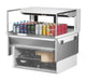 Turbo Air TOM-36L-UFD-W-1SI-N 36" Drop-In Horizontal Open Air Cooler w/ (1) Level – White Exterior, 115v - Donut-Supplies.Com