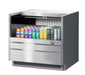 Turbo Air TOM-36UC-S-N 36 1/4" Drop-In Horizontal Open Air Cooler w/ (1) Level – Stainless Steel Exterior, 115v - Donut-Supplies.Com