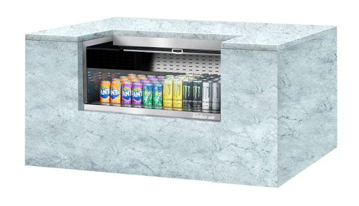 Turbo Air TOM-36UC-S-N 36 1/4" Drop-In Horizontal Open Air Cooler w/ (1) Level – Stainless Steel Exterior, 115v - Donut-Supplies.Com