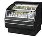Turbo Air TOM-40LB-SP-N 39 1/8" Black Low Profile Horizontal Open Air Cooler – Refrigerated Curtain Merchandiser w/ (2) Levels, 115v - Donut-Supplies.Com