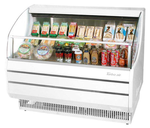 Turbo Air TOM-40SW-N 39" Slim Line Horizontal Open Air Cooler w/ (3) Levels – White Exterior, 115v - Donut-Supplies.Com