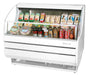 Turbo Air TOM-40SW-N 39" Slim Line Horizontal Open Air Cooler w/ (3) Levels – White Exterior, 115v - Donut-Supplies.Com