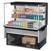 Turbo Air TOM-48L-UF-B-3SI-N 47 7/8" Drop-In Horizontal Open Air Cooler w/ (3) Levels – Black Exterior, 115v - Donut-Supplies.Com
