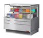 Turbo Air TOM-48L-UF-S-2S-N 46 3/4" Stainless Steel Low Profile Horizontal Open Air Cooler w/ (2) Levels – Ultra Front Merchandiser, 115v - Donut-Supplies.Com