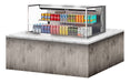 Turbo Air TOM-48L-UF-S-2SI-N 48" Stainless Steel Drop-In Refrigerated Open Display Case Merchandiser w/ (2) Levels, 115v - Donut-Supplies.Com