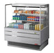 Turbo Air TOM-48L-UF-S-3S-N 46 3/4" Stainless Steel Low Profile Horizontal Open Air Cooler w/ (3) Levels – Ultra Front Merchandiser, 115v - Donut-Supplies.Com