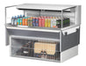 Turbo Air TOM-48L-UF-W-1SI-N 47 7/8" Drop-In Horizontal Open Air Cooler w/ (1) Level – White Exterior, 115v - Donut-Supplies.Com