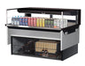Turbo Air TOM-48L-UFD-B-1SI-N 48" Drop-In Horizontal Open Air Cooler w/ (1) Level – Black Exterior, 115v - Donut-Supplies.Com