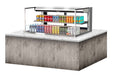 Turbo Air TOM-48L-UFD-S-2SI-N 48" Drop-In Horizontal Open Air Cooler w/ (2) Levels – Stainless Steel Exterior, 115v - Donut-Supplies.Com