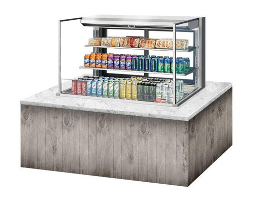 Turbo Air TOM-48L-UFD-S-3SI-N 48" Drop-In Horizontal Open Air Cooler w/ (3) Levels – Stainless Steel Exterior, 115v - Donut-Supplies.Com
