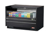 Turbo Air TOM-48UC-B-N 48 1/4" Horizontal Open Air Cooler w/ (1) Level – Black Exterior, 115v - Donut-Supplies.Com