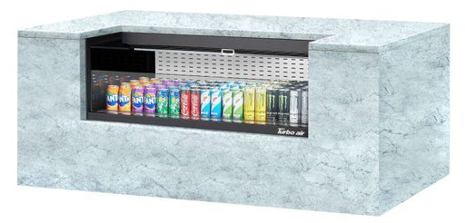 Turbo Air TOM-48UC-B-N 48 1/4" Horizontal Open Air Cooler w/ (1) Level – Black Exterior, 115v - Donut-Supplies.Com