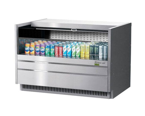 Turbo Air TOM-48UC-S-N 48 1/4" Drop-In Horizontal Open Air Cooler w/ (1) Level – Stainless Steel Exterior, 115v - Donut-Supplies.Com