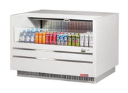 Turbo Air TOM-48UC-W-N 48 1/4" Horizontal Open Air Cooler w/ (1) Level – White Exterior, 115v - Donut-Equipment.com