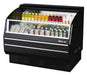 Turbo Air TOM-50SB-SP-N 50 7/8" Black Horizontal Open Air Cooler w/ (3) Levels, Stainless Steel Interior – Slim Line, 115v - Donut-Supplies.Com
