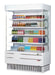 Turbo Air TOM-50SEW-N 51 5/8" White Narrow Depth Vertical Open Air Cooler / Air Curtain Display Case with (5) Levels, 115v - Donut-Supplies.Com