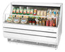 Turbo Air TOM-50SW-N 50 3/4" Slim Line Horizontal Open Air Cooler w/ (3) Levels – White Exterior, 115v - Donut-Supplies.Com
