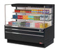 Turbo Air TOM-60L-UF-B-3S-N 58 3/4" Black Low Profile Horizontal Open Air Cooler w/ (3) Levels – Ultra Front Merchandiser, 115v - Donut-Supplies.Com