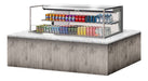 Turbo Air TOM-60L-UF-S-2SI-N 60" Stainless Steel Drop-In Refrigerated Open Display Case Merchandiser w/ (2) Levels, 115v - Donut-Supplies.Com