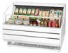 Turbo Air TOM-60SW-N 63" Slim Line Horizontal Open Air Cooler w/ (3) Levels – White Exterior, 115v - Donut-Supplies.Com